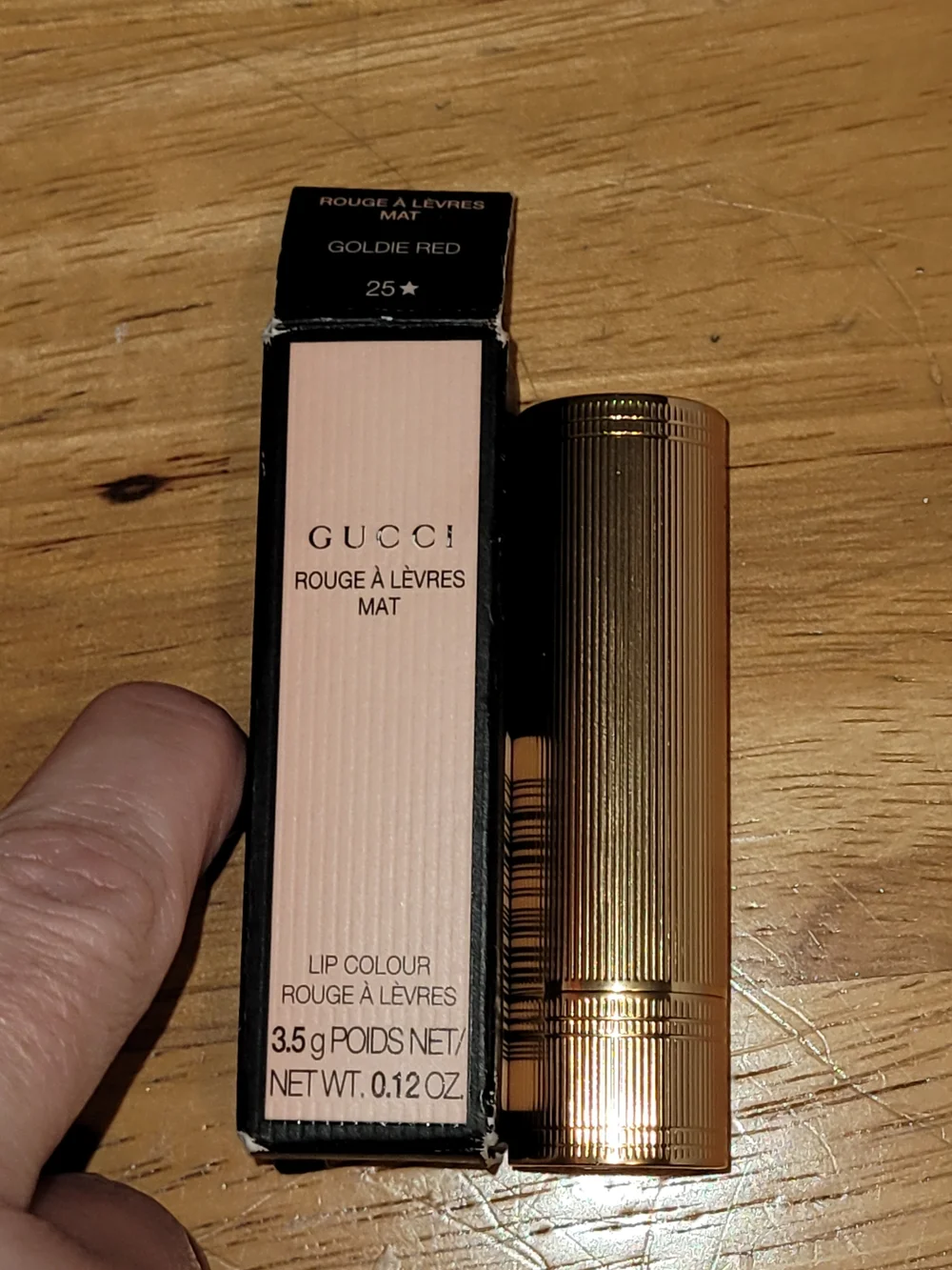 Gucci Matte Lipstick in Goldie Red